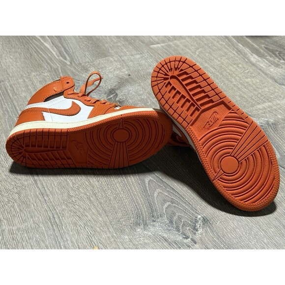 Nike Air Jordan 1 Mid GS “Team Orange/White” CU0449-101 Size 13C Kids - Picture 5 of 7